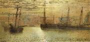 Atkinson Grimshaw Whitby Harbour oil painting reproduction